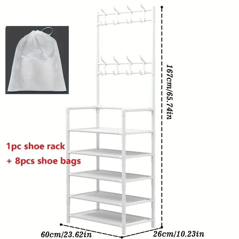 Five-Level Metal Shoe Rack